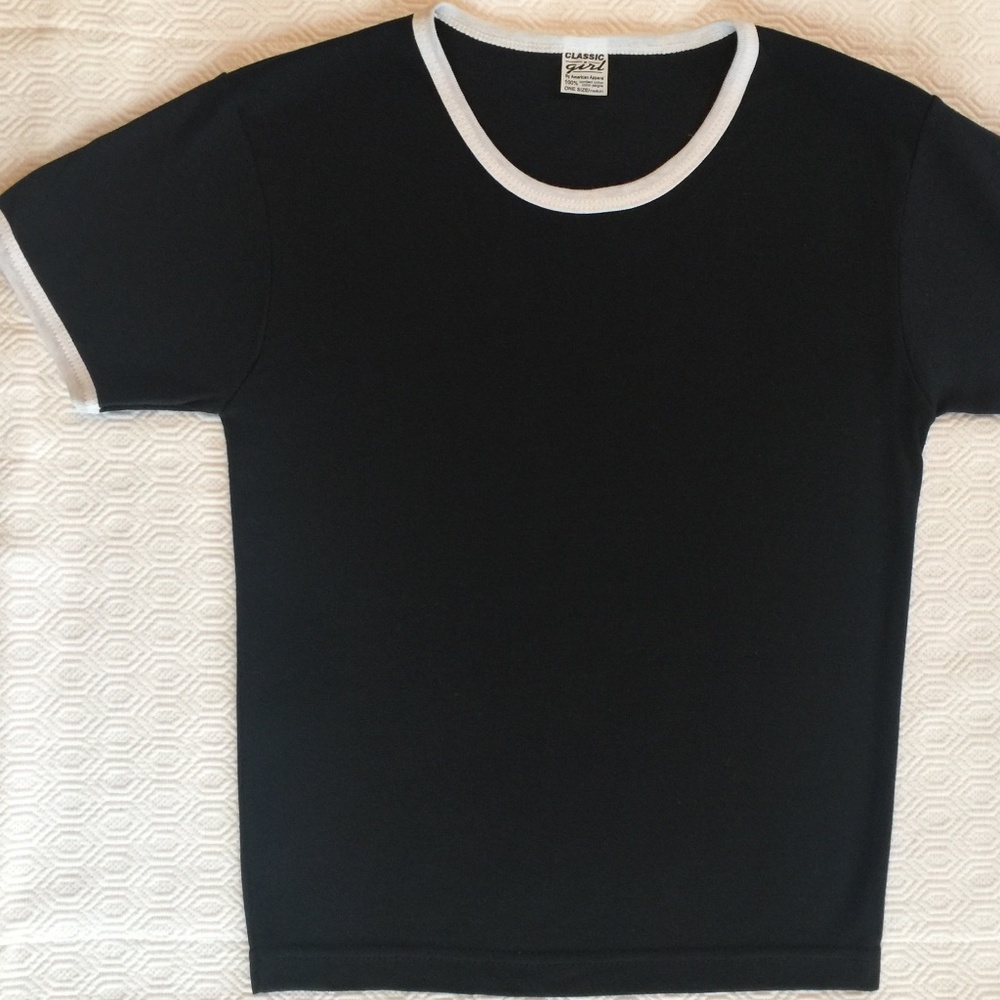 Vintage 90s & Y2K Baby Tee 100% Cotton One Size Deadstock Made in the USA